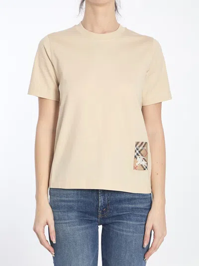 BURBERRY CHECK LABEL T-SHIRT
