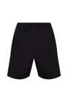Burberry Equestrian Knight Straight Leg Shorts In Black
