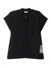 Burberry Check-print Logo-patch Cape In Black
