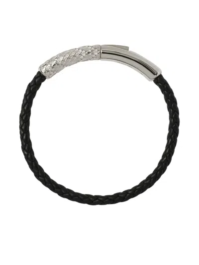 BURBERRY CHECK LEATHER BRACELET