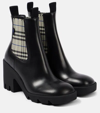 Burberry Stride Chelsea Ankle Boots In Black