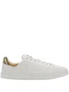 Burberry Low-top Leather Sneakers Round Toe In White