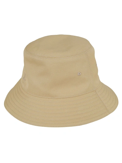 Burberry Check Lined Bucket Hat In Flax