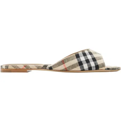 BURBERRY BURBERRY CHECK MEWS SLIDES
