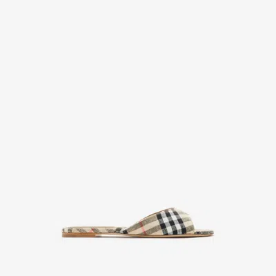 BURBERRY BURBERRY CHECK MEWS SLIDES