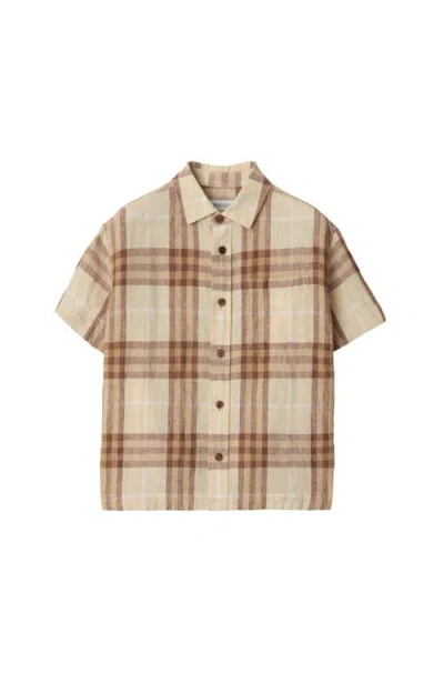 BURBERRY BURBERRY CHECK LINEN SHIRT