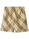 Burberry Drawstring Casual Shorts In Neutrals
