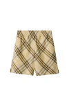 Burberry Drawstring Casual Shorts In Wheat