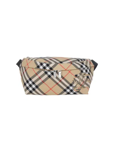 Burberry 'check' Logo Belt Bag – Beige