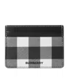 Burberry Check Logo Card Holder In Brown