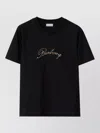 Burberry Check Cursive Logo Cotton T-shirt Clothing