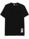 Burberry Mens Black Logo-patch Regular-fit Cotton-jersey T-shirt In Black