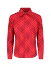 Burberry Plaid Long Sleeves Top