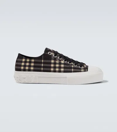 Burberry Check Low-top Sneakers In Multicolor