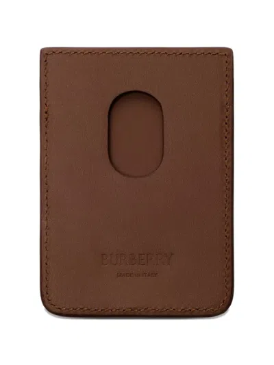 Burberry Check Magnetic Card Case In Pattern