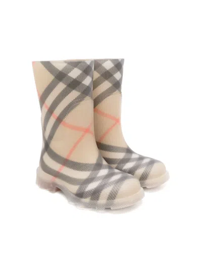 BURBERRY CHECK MARCH BOOTS