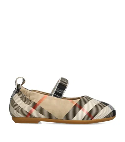 BURBERRY CHECK MARY JANES