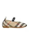 Burberry Ballerina Beige Check Pattern In Beige