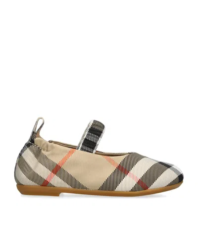 BURBERRY CHECK MARY JANES