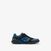Burberry Check Matrix Sport Sneakers In Purple
