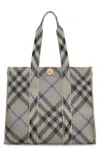 Burberry Check Media Canvas Tote Bag