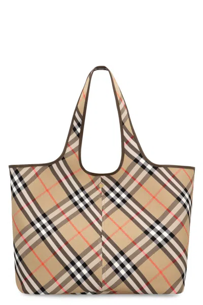 Burberry Check Media Tote Bag