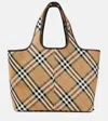 Burberry Medium Check Tote Bag In Multicoloured