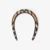 Burberry Check Mesh Headband In Multi