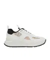 Burberry Men's Sean Vintage Check Mesh Chunky Sneakers In White
