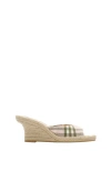 Burberry Mews Espadrille Wedge Sandal In Multi