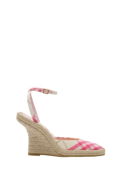 Burberry Check Mews Espadrille Pumps In Brown