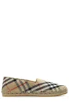 Burberry Canvas Check Pattern Espadrilles With Round Toe