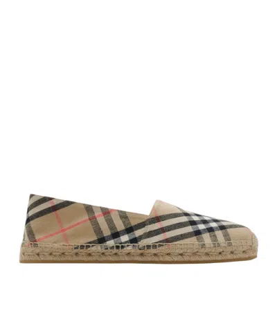 BURBERRY BURBERRY CHECKED MEWS SLIP-ON ESPADRILLES
