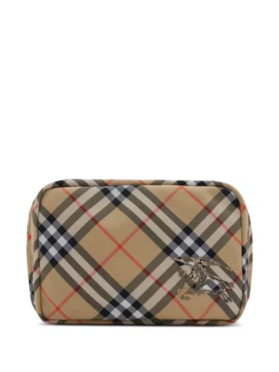 Burberry Check Mini Bag In Sand
