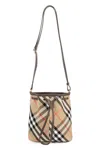 Burberry Check Mini Bucket Bag In Multi