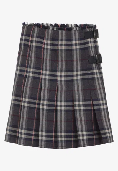 BURBERRY CHECK MINI SKIRT