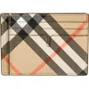 Burberry Book Wallet In Coated Canvas Bi-fold Design In Sand