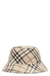 Burberry Check Motif Bucket Hat With Ekd Embroidery