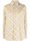 Burberry Button Down Shirt With Check Pattern