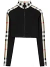 Burberry Cropped Polyamide Blend Top With High Collar