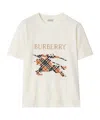 Burberry Equestrian Knight Design Cross Stitch Embroidered T-shirt