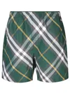 BURBERRY BURBERRY CHECK MOTIF GREEN SWIMSUIT