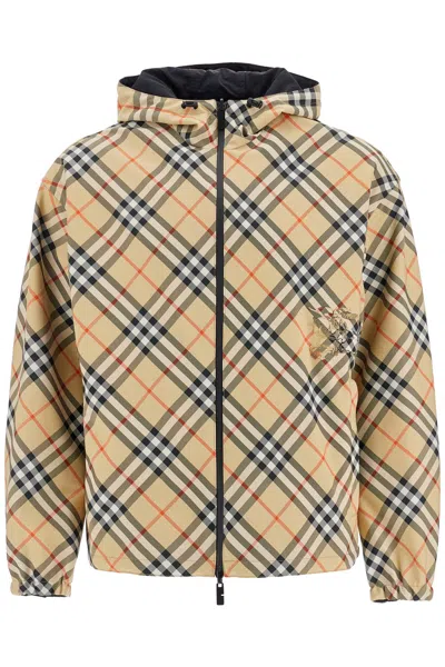 BURBERRY BURBERRY CHECK MOTIF HOODED JACKET