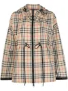 BURBERRY BURBERRY CHECK MOTIF HOODED JACKET