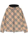 Burberry Embroidered Ekd Reversible Checked Jacket In Multi