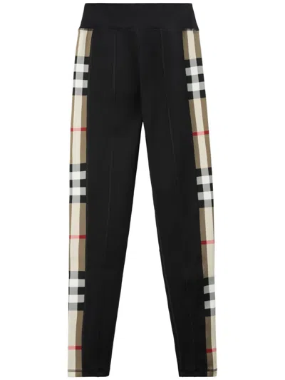 BURBERRY BURBERRY CHECK MOTIF LEGGINGS