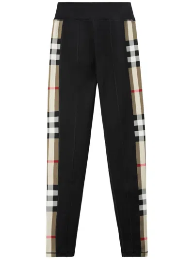 BURBERRY BURBERRY CHECK MOTIF LEGGINGS
