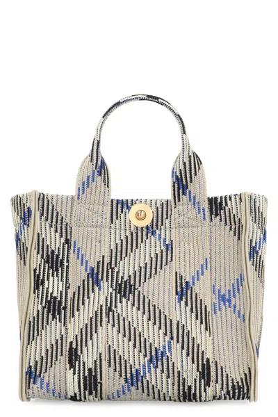 Burberry Check Motif Mini Tote Bag In Multi