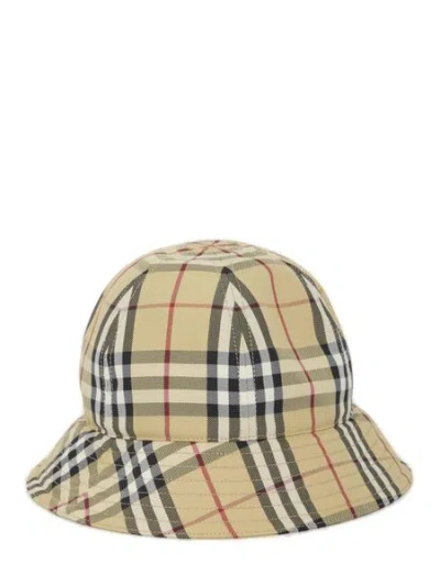 BURBERRY BURBERRY CHECK MOTIF NYLON BUCKET HAT