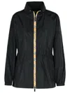 Burberry 'blackpool' Black Polyamide Raincoat Women In Black
